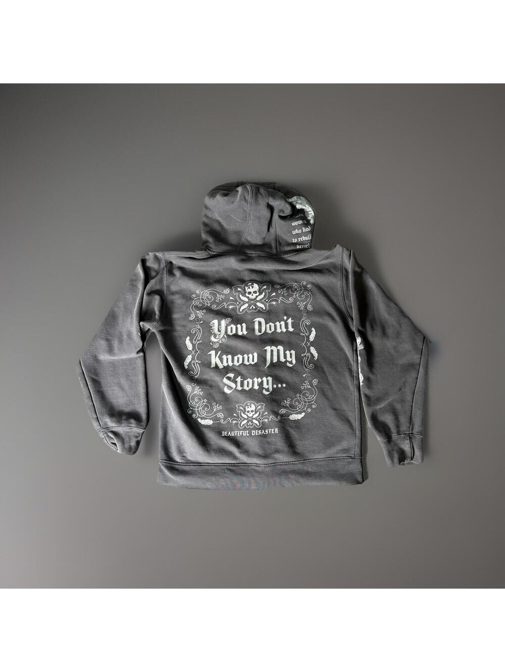 Beautiful Disaster “You Don’t Know My Story” Jacket Women’s Goth Apparel Size M - Picture 5 of 9